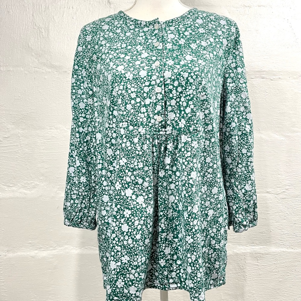 LANDS' END FLORAL PULLOVER TOP (842)